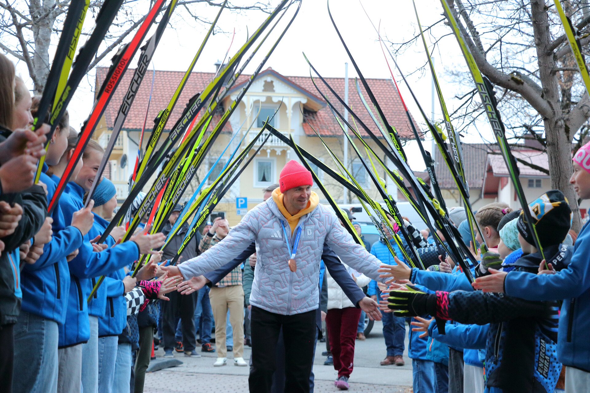 Großer Empfang für Olympiamedaillengewinner Philipp Nawrath in Nesselwang